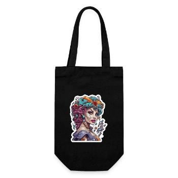 diabolical woman / blood / gothic / heavy metal - Gift Bag for Bottles - black - Front