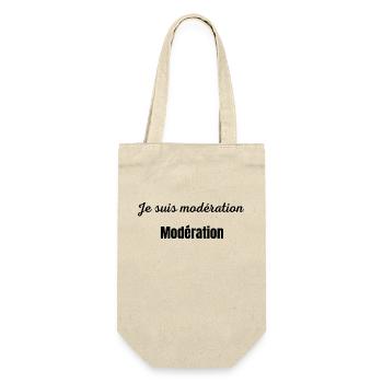 Je suis modération - Sac à bouteille - nature - Devant