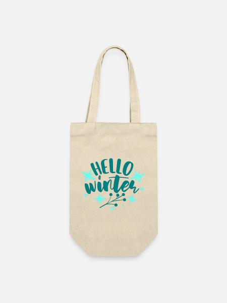 Hello Winter - Gift Bag for Bottles - nature