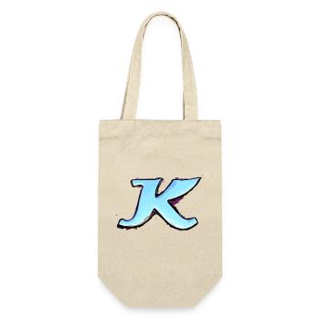 Letter K - Gift Bag for Bottles - nature - Front