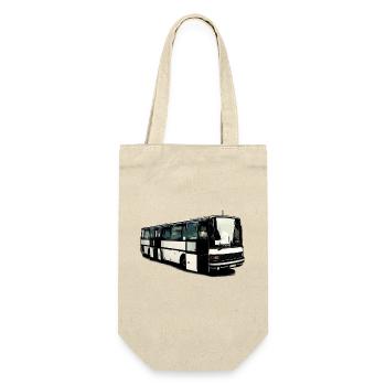 Setra Bus Setra S215 UL mit offenen Türen - Geschenkbeutel für Flaschen - Natur - Vorne