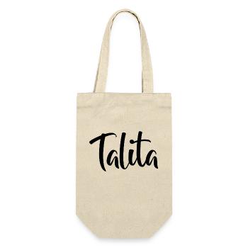 Name - Talita - Gift Bag for Bottles - nature - Front