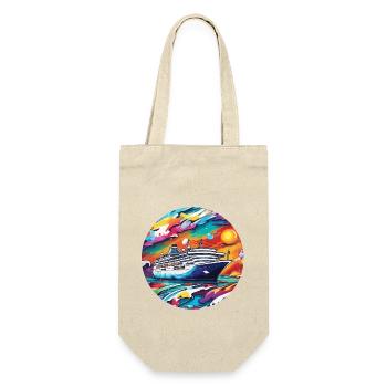 Pirate Ship / Boat / Sea / Ocean / Waves - Gift Bag for Bottles - nature - Front
