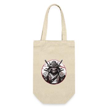 Samurai / Japanese / Harakiri / Katana / Man - Gift Bag for Bottles - nature - Front