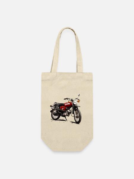S51 Enduro Simson Motorrad - Geschenkbeutel für Flaschen - Natur