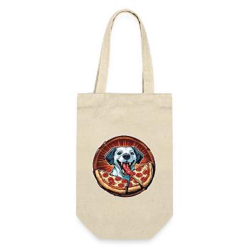Pizza / Fast Food / Italian / Margherita - Gift Bag for Bottles - nature - Front