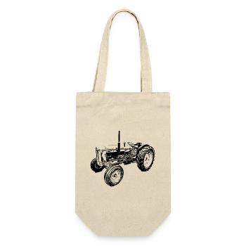 Super Major 6 Tractor - Gift Bag for Bottles - nature - Front