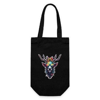 Wendigo / böser Geist / Besitzergreifend / Horror - Geschenkbeutel für Flaschen - Schwarz - Vorne