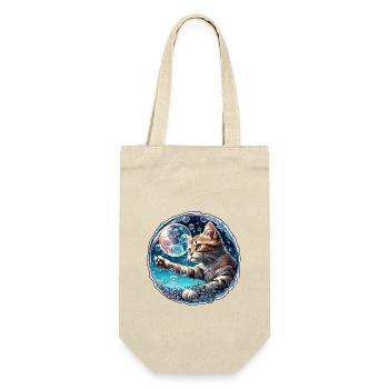 Animal in Soap Bubble / Childlike / Cute / Cat - Gift Bag for Bottles - nature - Front