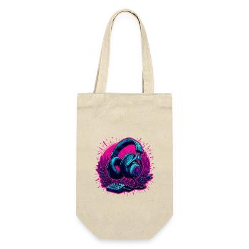 Headphones / Audio / Music / Sound / Cool - Gift Bag for Bottles - nature - Front