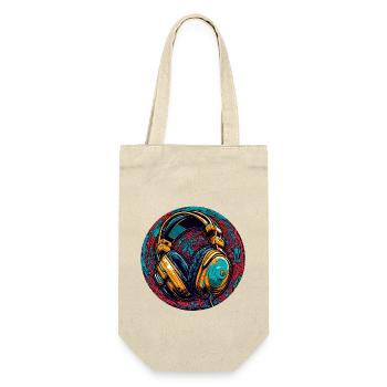 Headphones / Audio / Music / Sound / Cool - Gift Bag for Bottles - nature - Front