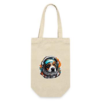 Astronaute / Espace / Animal / Chien / Vaisseau spatial - Sac à bouteille - nature - Devant