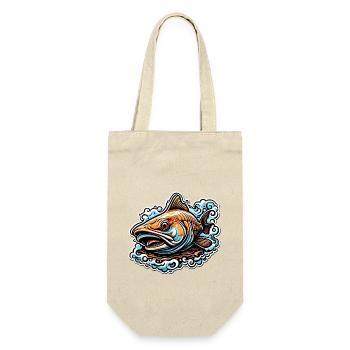 Fisch / Tier / Aquarium / Wasser / Teich / See - Geschenkbeutel für Flaschen - Natur - Vorne