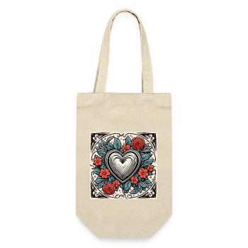 Heart / Mother's Day / Love / Holidays / Love - Gift Bag for Bottles - nature - Front