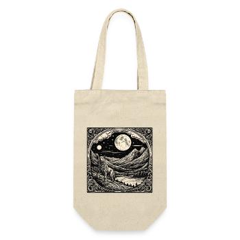 Wolf / Rudel / Wald / Wild / Tierwelt / heulen - Geschenkbeutel für Flaschen - Natur - Vorne