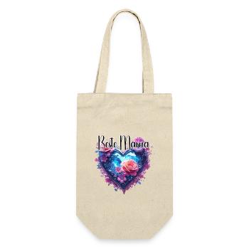 Herz / Muttertag / Liebe / Feiertage / Love - Geschenkbeutel für Flaschen - Natur - Vorne