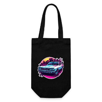 Car / Vehicle / Passenger Car / Mobile / Old Timer / Driving - Gift Bag for Bottles - black - Front