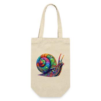 Schnecke - Geschenkbeutel für Flaschen - Natur - Vorne