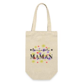 BONNE FÊTE. BONNE FÊTE MAMAN. MAMAN - Sac à bouteille - nature - Devant