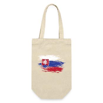 Slowakei Flagge used - Geschenkbeutel für Flaschen - Natur - Vorne