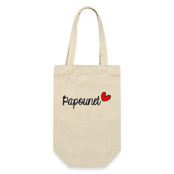 PAPOUNET. DAD. FATHER'S DAY. HAPPY FATHER'S DAY - Gift Bag for Bottles - nature - Front