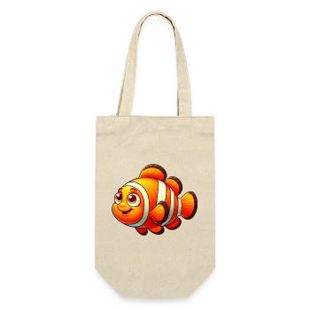 Clownfisch - Geschenkbeutel für Flaschen - Natur - Vorne