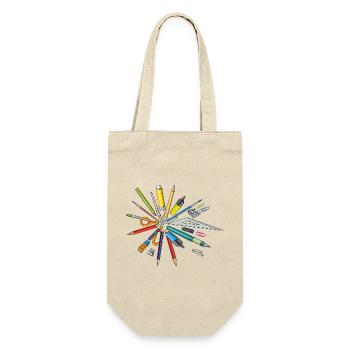 I like school supplies - Gift Bag for Bottles - nature - Front