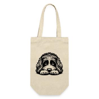 Cavapoo Head with Paws - Gift Bag for Bottles - nature - Front