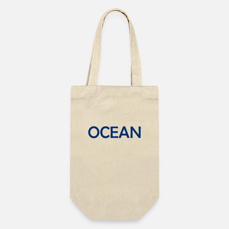Logo de conception de lettrage de l’océan Mer - Sac à bouteille - nature