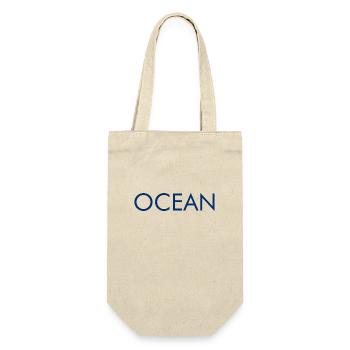 Ocean Lettering Design Logo Ocean Sea - Gift Bag for Bottles - nature - Front