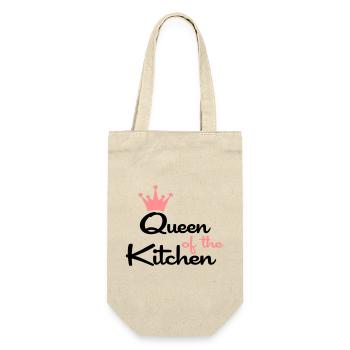 T-Shirts für Frauen die gern kochen - Geschenkbeutel für Flaschen - Natur - Vorne