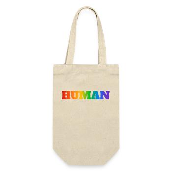 MENSCHLICHES LGBT - Geschenkbeutel für Flaschen - Natur - Vorne