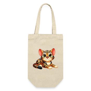 Bengalen 3 - Geschenkbeutel für Flaschen - Natur - Vorne