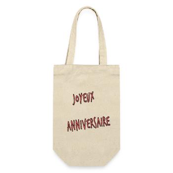100. 100 YEARS. 100th ANNIVERSARY. BIRTHDAY 100 - Gift Bag for Bottles - nature - Front