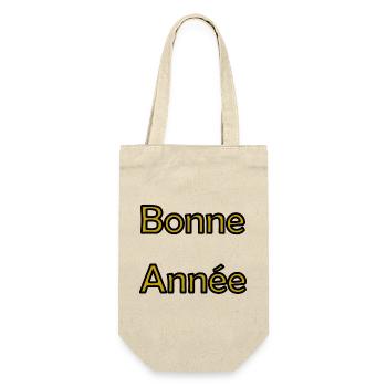 HAPPY NEW YEAR. NEW YEAR'S EVE. BEST WISHES - Gift Bag for Bottles - nature - Front