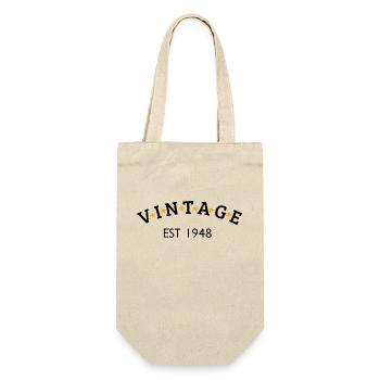 Vintage is 1948 - Gift Bag for Bottles - nature - Front