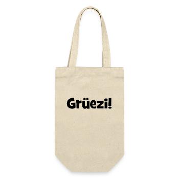Grüezi - Schweiz - Switzerland - Swiss - Suisse - Gift Bag for Bottles - nature - Front