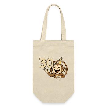 Monkey strong at 30 - Gift Bag for Bottles - nature - Front
