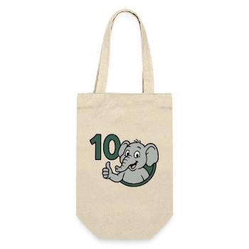 Trunk power with 10 - Gift Bag for Bottles - nature - Front