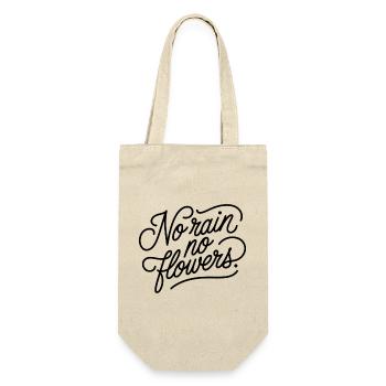 No rain no flowers - Geschenkbeutel für Flaschen - Natur - Vorne