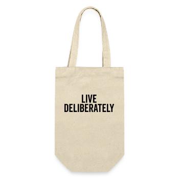 Live Deliberately - Gift Bag for Bottles - nature - Front