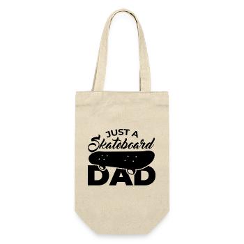 Skateboard Dad - Gift Bag for Bottles - nature - Front
