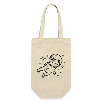 Frog in Space - Cool Astonomy Logo - Gift Bag for Bottles - nature - Front
