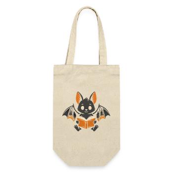 Cute vampire reading fun for children - Gift Bag for Bottles - nature - Front