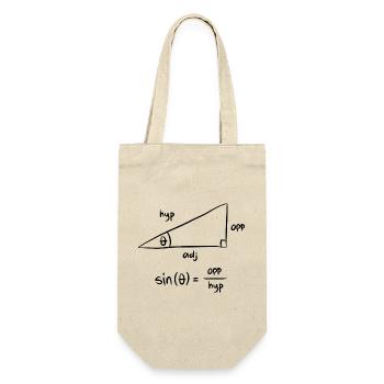 Formel Power – Mathe, Physik & Chemie Shirt - Geschenkbeutel für Flaschen - Natur - Vorne