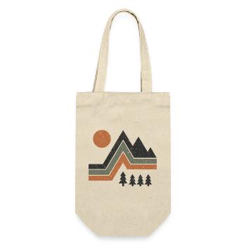 Alpen Outdoor Adventure für Hiking & Camping Fans - Geschenkbeutel für Flaschen - Natur - Vorne
