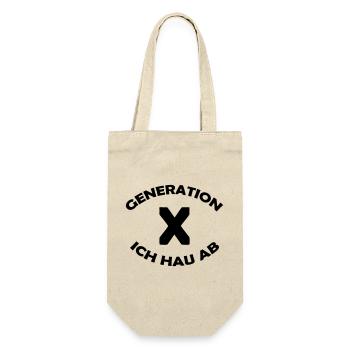GENERATION X - Geschenkbeutel für Flaschen - Natur - Vorne