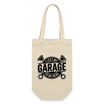 J’ai quitté mon garage devis mécanicien - Sac à bouteille - nature - Devant
