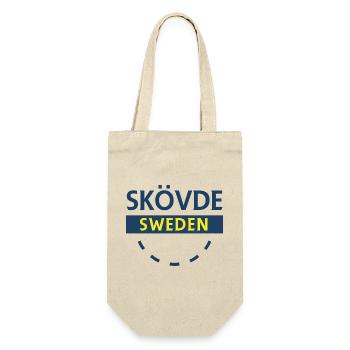 Skövde Sweden Sign Design - Sac à bouteille - nature - Devant