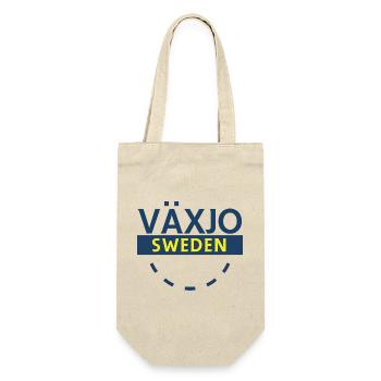Logo de la ville de Växjö Sweden – Thème bleu et jaune - Sac à bouteille - nature - Devant